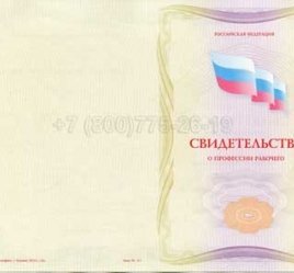 Свидетельство о Профессии Рабочего "Автоклавщик литья под давлением" в Якутске