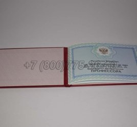 Аттестат Профессора 2023г в Якутске
